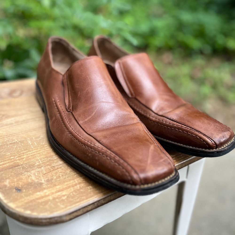 Stacy Adams Men’s Hillman Loafer, Cognac Tan, Size 10.5, EUC, Bundle me!